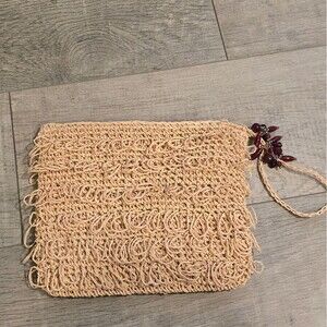 Woven wristlet Clutch purse